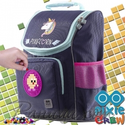 Pixie Crew Ученическа раница с панел Navy Unicorn PXB-22-9
